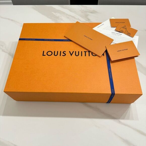 Louis Vuitton Handbags - 22”x16”x5” LOUIS VUITTON Gift / Storage box w/ blue Ribbon, Shopping bag & more